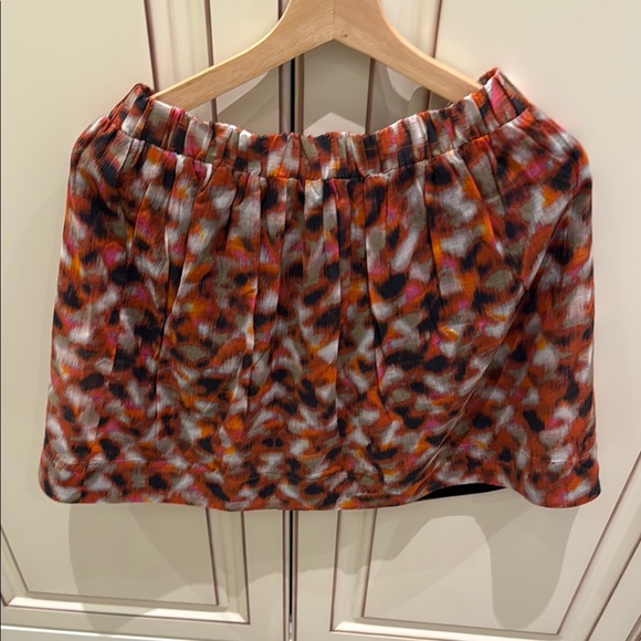 Multicolor Abstract Print Skirt - Picture 4 of 4